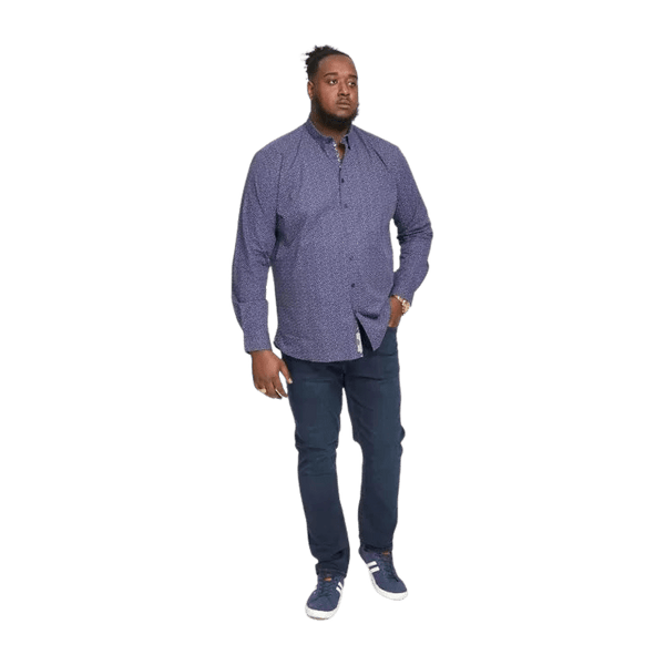 Duke Valence Micro Print Long Sleeve Shirt