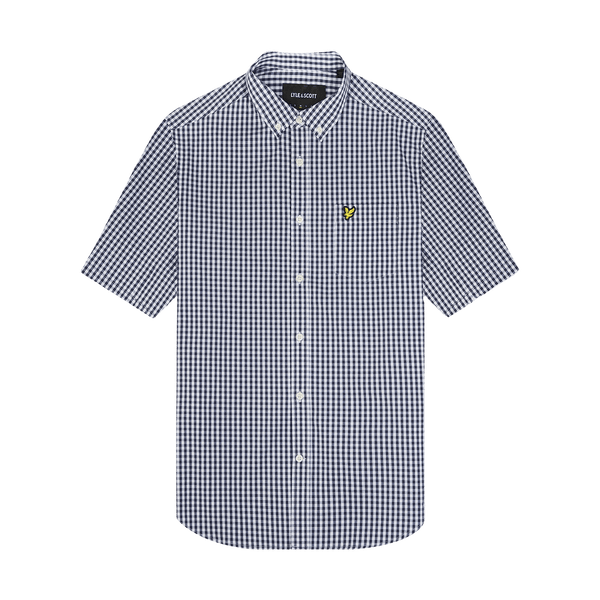 Lyle & Scott Short Sleeve Slim Fit Gingham Shirt