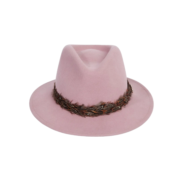 Hicks & Brown The Suffolk Fedora Pheasant Feather Wrap for Women