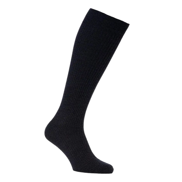 HJ Hall HJ90 Soft Top Socks for Men in Charcoal