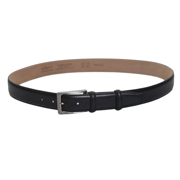 Robert Charles Leather Belt in Black