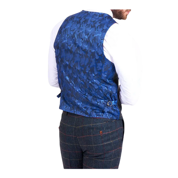 Marc Darcy Eton Tweed Suit Waistcoat for Men