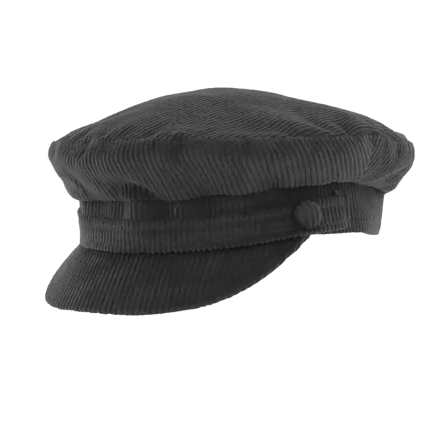 Failsworth Breton Cord Mariner/ Breton Cap in Black