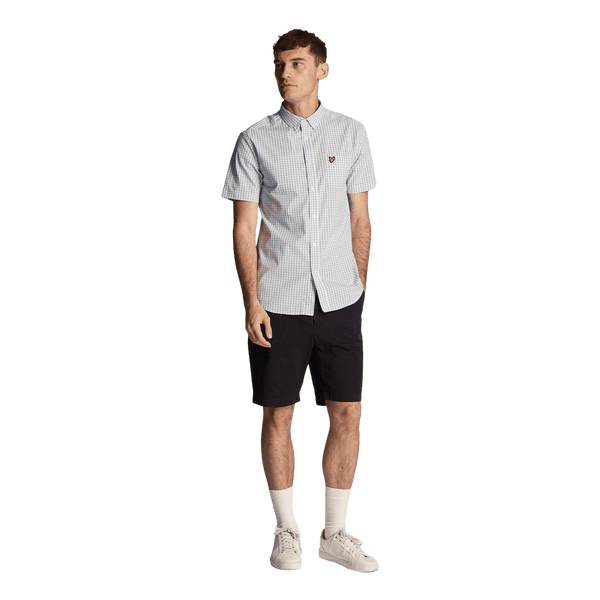 Lyle & Scott Short Sleeve Slim Fit Gingham Shirt