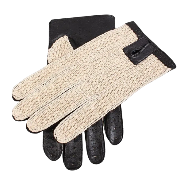 Dents Driving Gloves for Men in Black