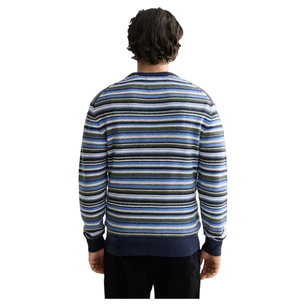 Scotch & Soda Soft Knit Stripe Regular Fit Crew Neck
