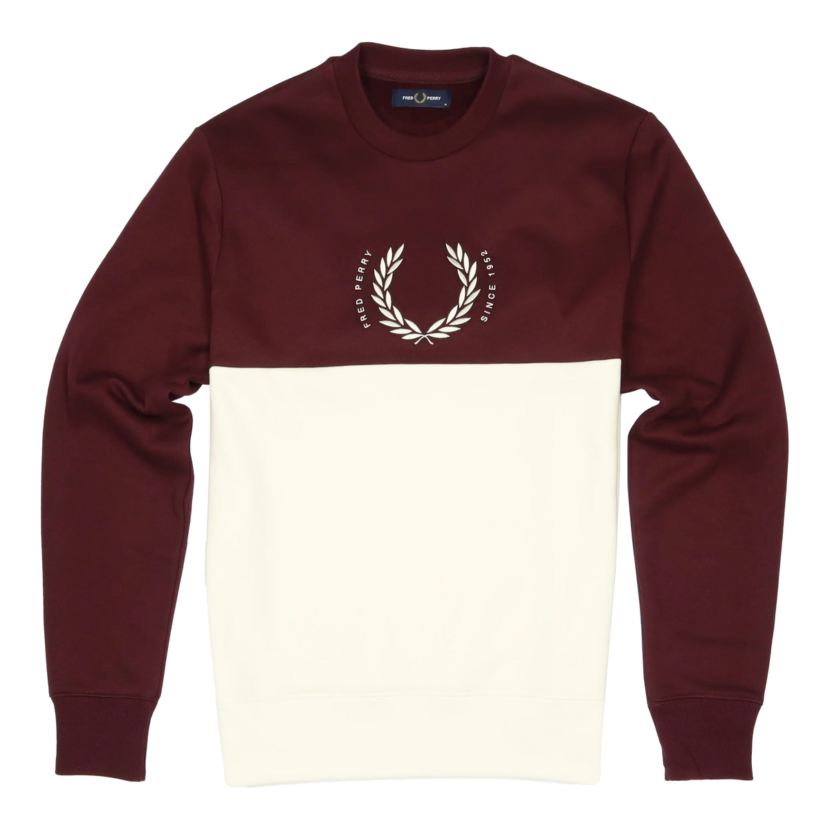 Fred perry panel crew jumper clearance