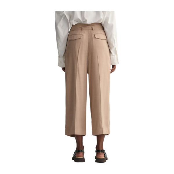 GANT Wide Cropped Belted Pants for Women