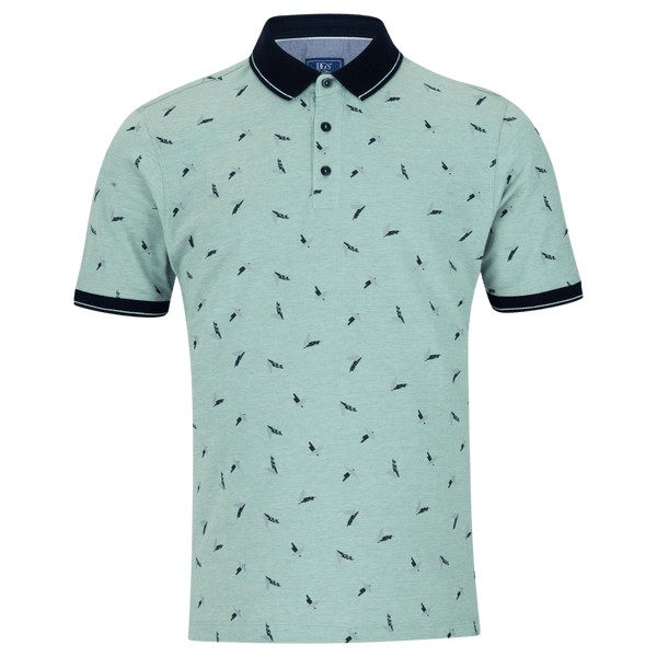 DG'S Drifter Abstract Pattern Polo Shirt