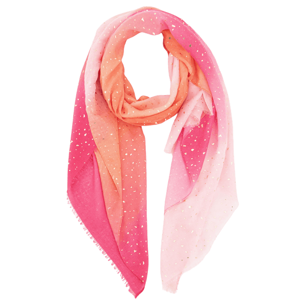 Miss Shorthair Ombre Stripes Scarf for Women