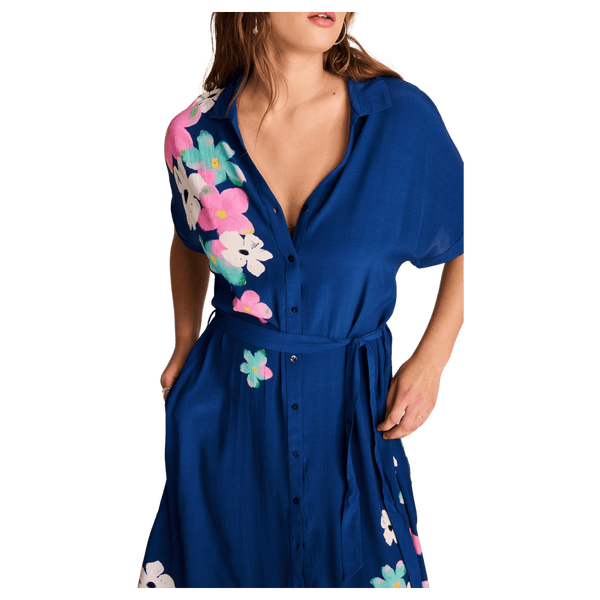 POM Amsterdam Ink Blue Blossom Dress