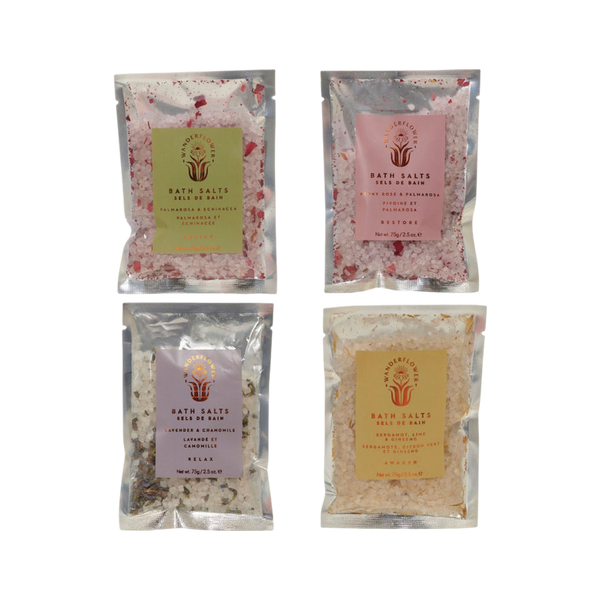 Wanderflower Bath Salts Set Boxed