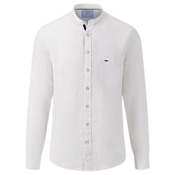 Fynch-Hatton Collarless Linen Shirt