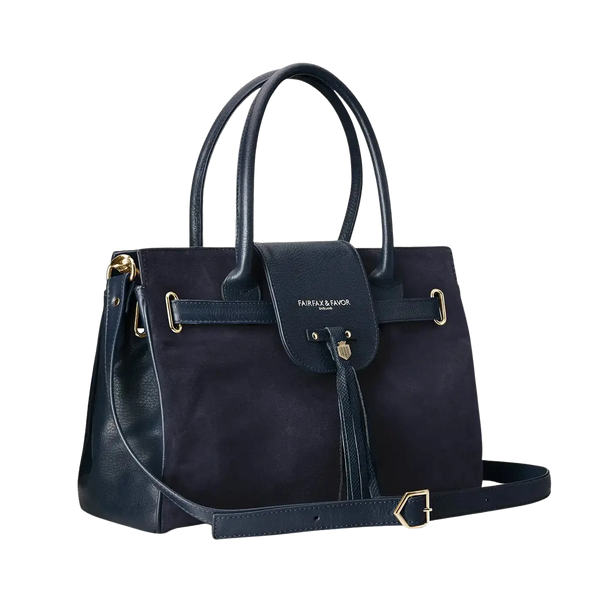 Fairfax & Favor Windsor Handbag in Navy