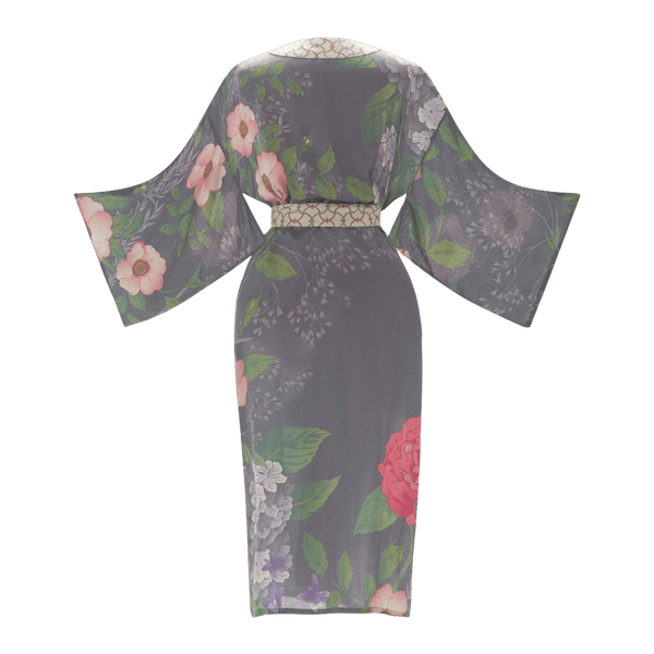 Powder Hedgerow Kimono Gown for Women