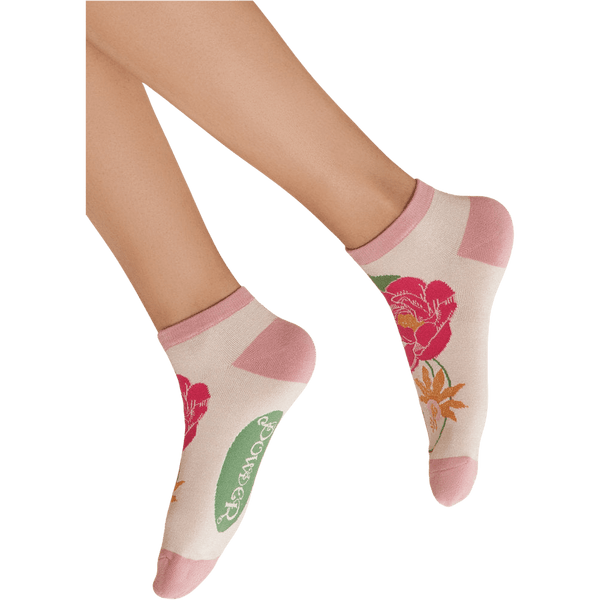 Powder Tropical Flora Trainer Socks for Women