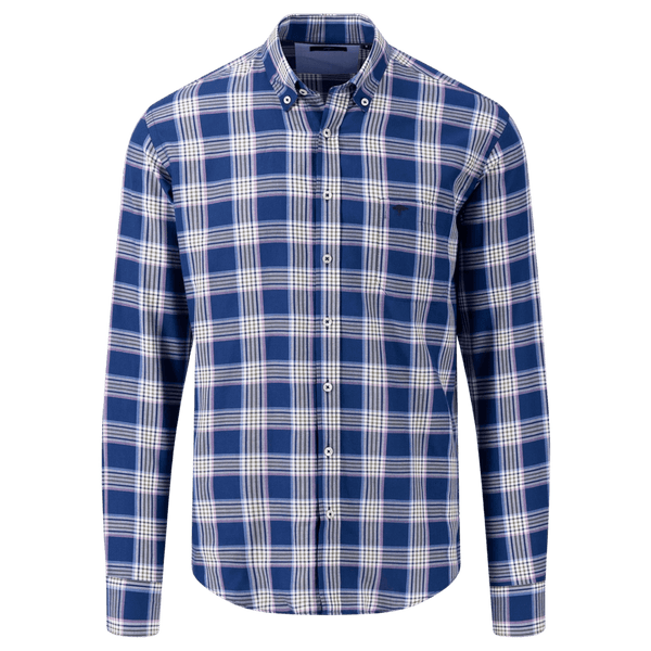 Fynch-Hatton Long Sleeve Checked Shirt