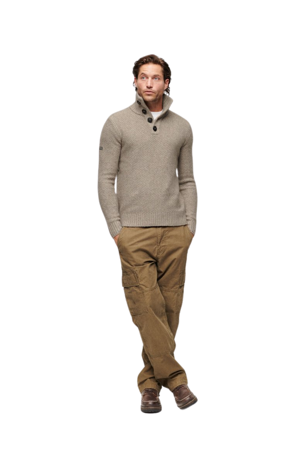 Superdry Chunky Button High Neck Jumper