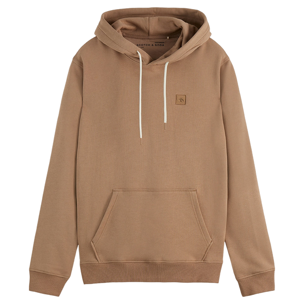 Scotch & Soda Logo Badge Regular Fit Hoodie