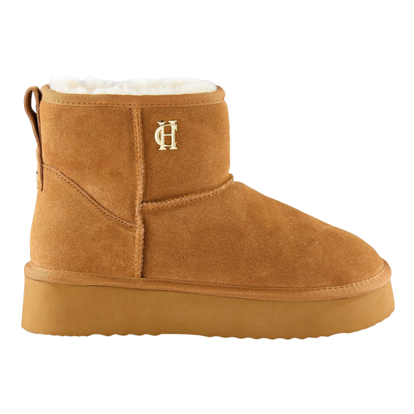 Holland Cooper Shearling Platform Boots