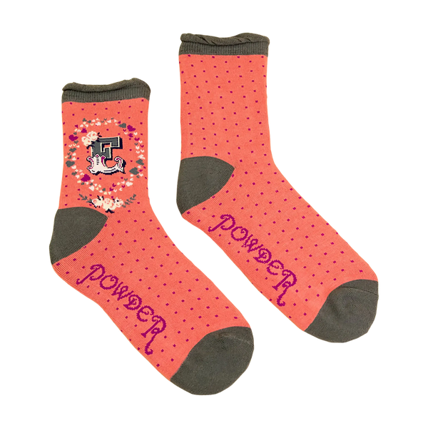 Powder A-Z Ankle Socks for Women