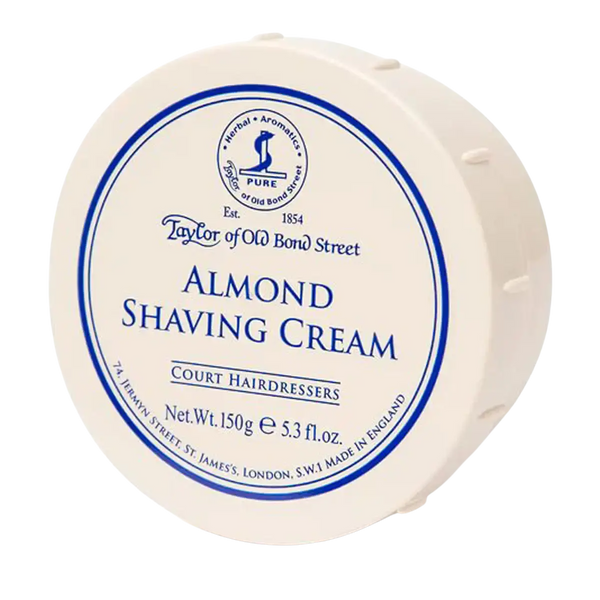 Taylor Of Old Bond Street Mens Shaving Cream Tub in Almond 150ml