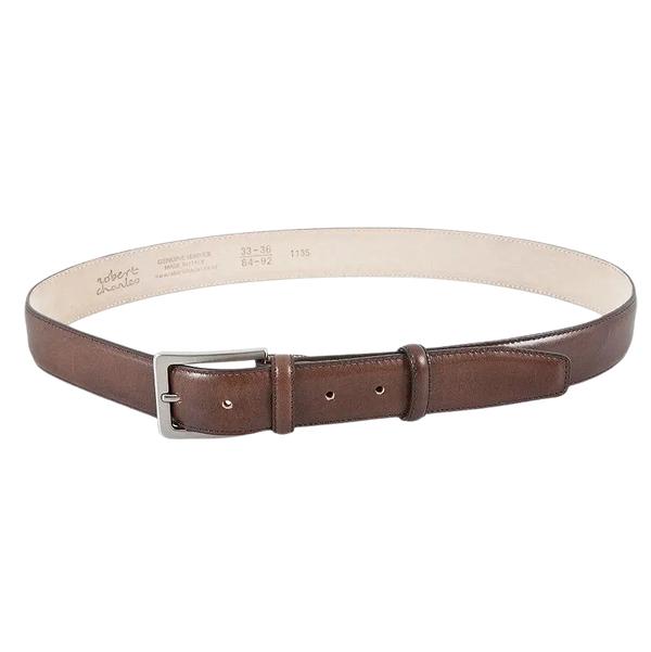 Robert Charles Leather Belt for Men in Brown 35mm