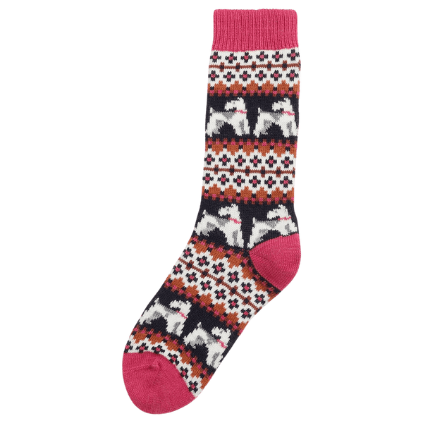 Barbour Terrier Fairisle Socks for Women