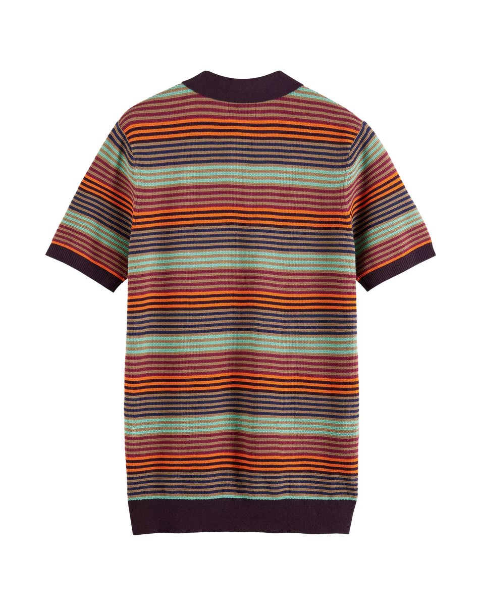 Scotch & Soda Knitted Polo Shirt In Organic Cotton | Coes