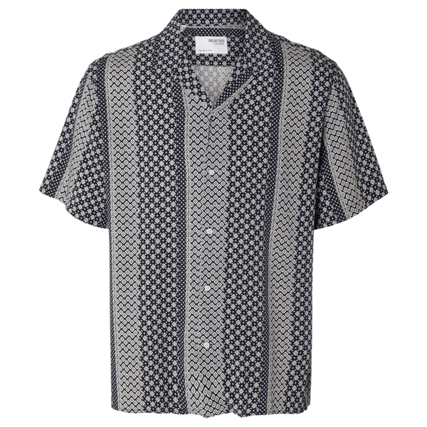 Selected Patterned Short Sleeved Shirt