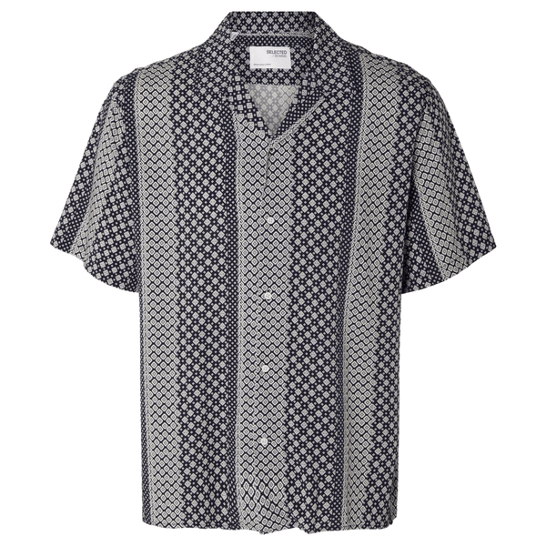 Selected Patterned Short Sleeved Shirt for Men