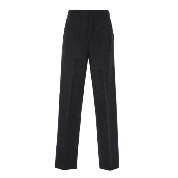 Boys’ School Junior Flat Front Pull Up Trousers in Grey
