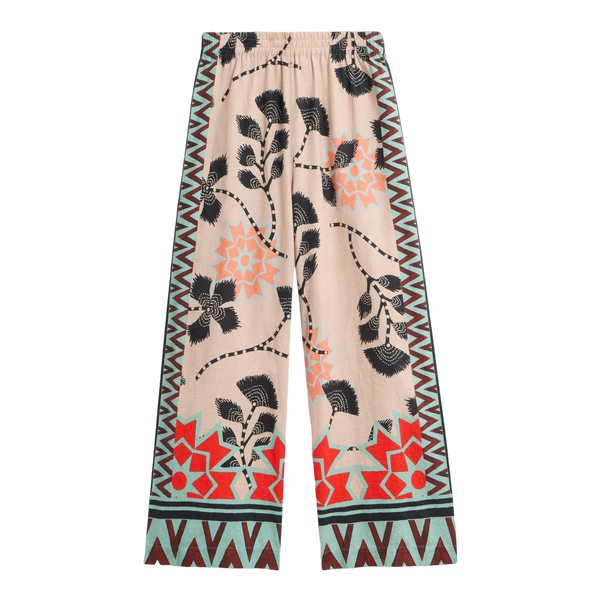 White Stuff Lucy Linen Blend Wide Trouser