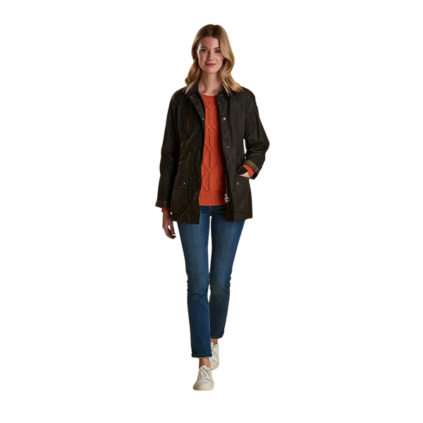 Barbour Classic Beadnell Jacket for Women in Olive