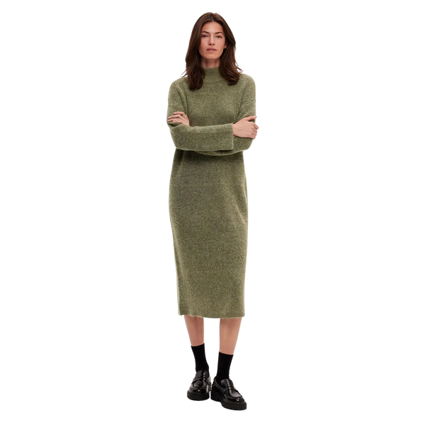 Selected Femme Knitted Midi Dress for Women
