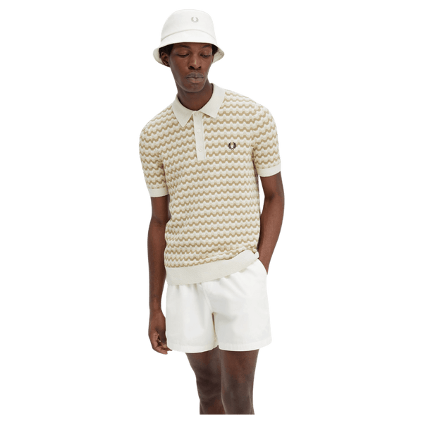 Fred Perry Boucle Jacquard Polo Shirt for Men