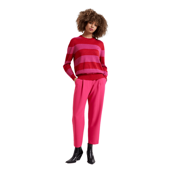 Great Plains Sparkle Stripe Knit Crew Neck Jumper for Women
