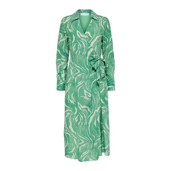 Selected Femme Sirine Midi Wrap Dress for Women