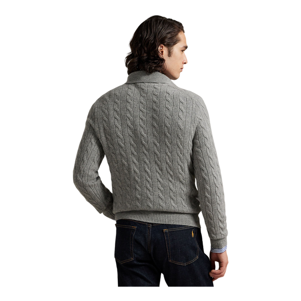 Polo Ralph Lauren Long Sleeve Button Neck Cable Knit Pullover