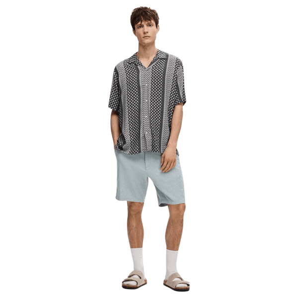 Selected Patterned Short Sleeved Shirt