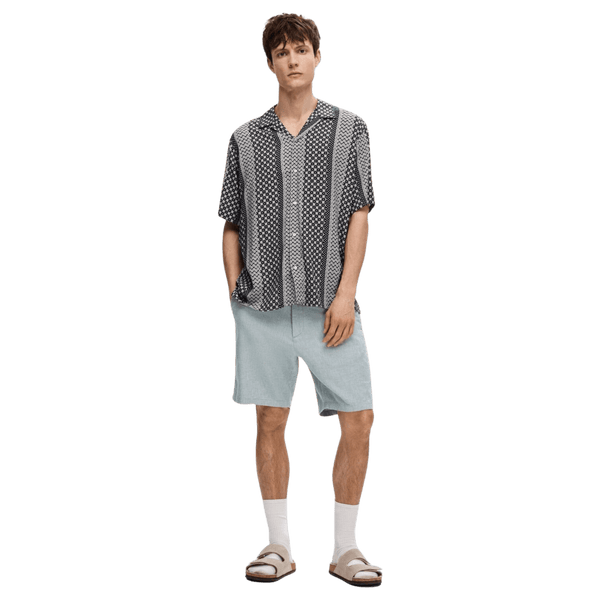 Selected Patterned Short Sleeved Shirt for Men