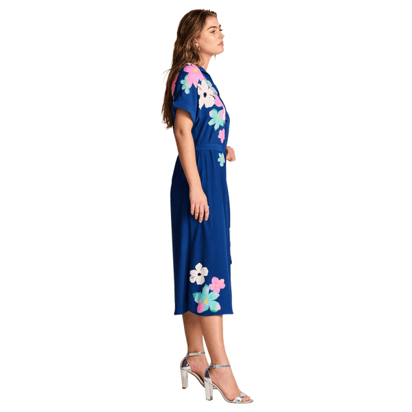 POM Amsterdam Ink Blue Blossom Dress