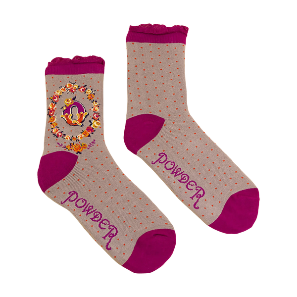 Powder A-Z Ankle Socks for Women