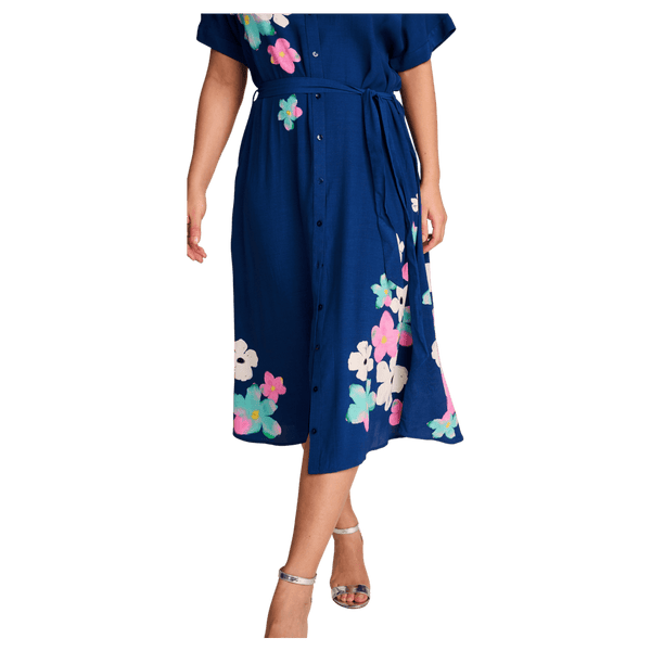 POM Amsterdam Ink Blue Blossom Dress
