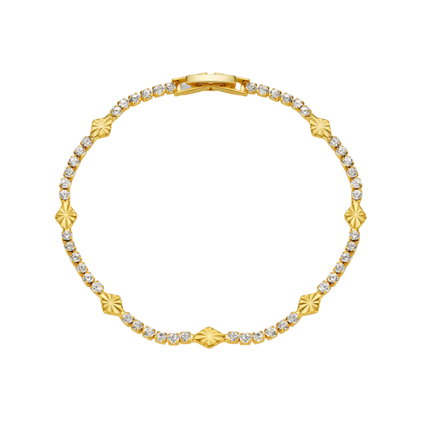 Orelia Jewellery Cupchain & Etched Detail Tennis Bracelet