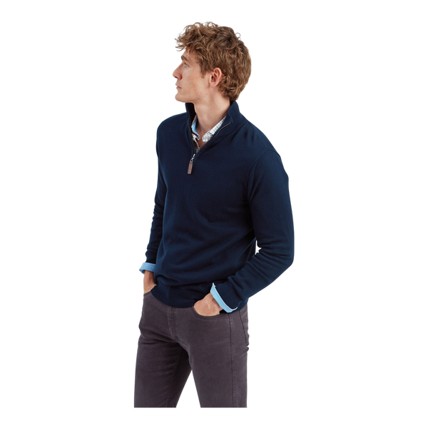 Schoffel Calton Cotton Cashmere 1/4 Zip Jumper