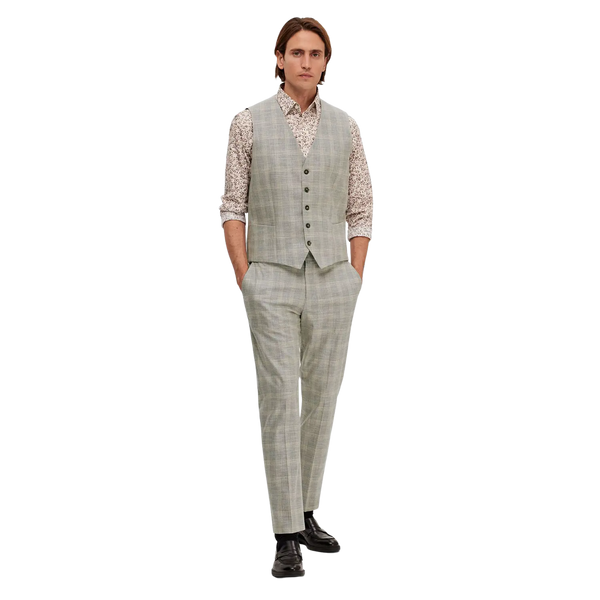Selected Slim Fit Neil Checked Trousers for Men