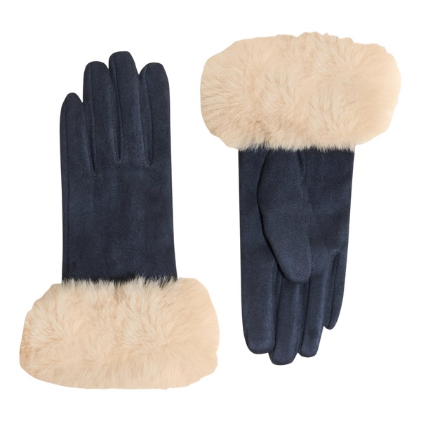 Powder Bettina Faux Suede/faux Fur Gloves