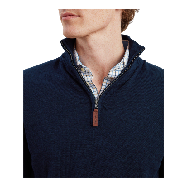 Schoffel Calton Cotton Cashmere 1/4 Zip Jumper