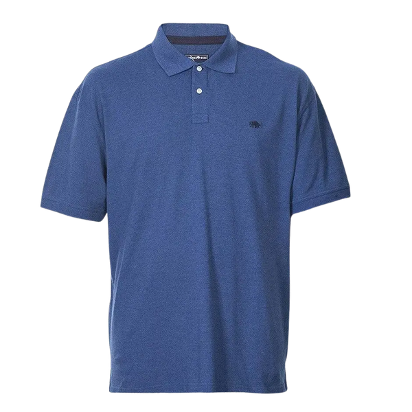 Raging Bull Big & Tall New Signature Polo Shirt for Men in Blue